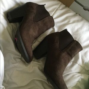 Brown ankle boots